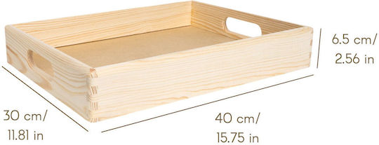 Creative Настолна Дървена Стойка 40x30x6.5см Зелена