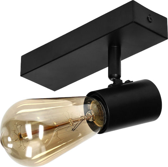 Orno Single Spot with Socket E27 in Black Color