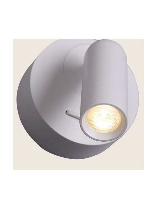 Zambelis Lights LED Θερμό Λευκό Σποτ σε Λευκό Χρώμα