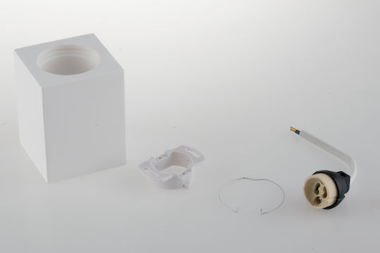 Fan Europe Space Single Spot with Socket GU10 in White Color