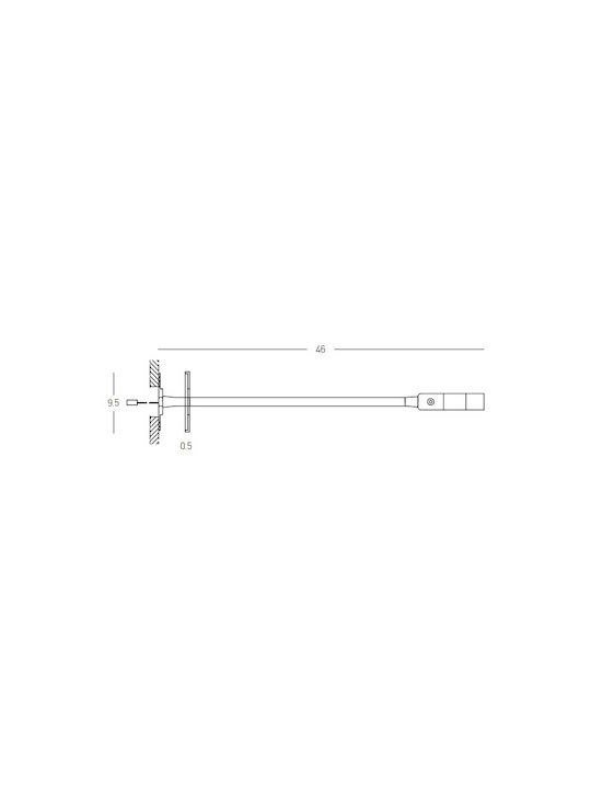 Zambelis Lights LED Warm White Spot in Black Color