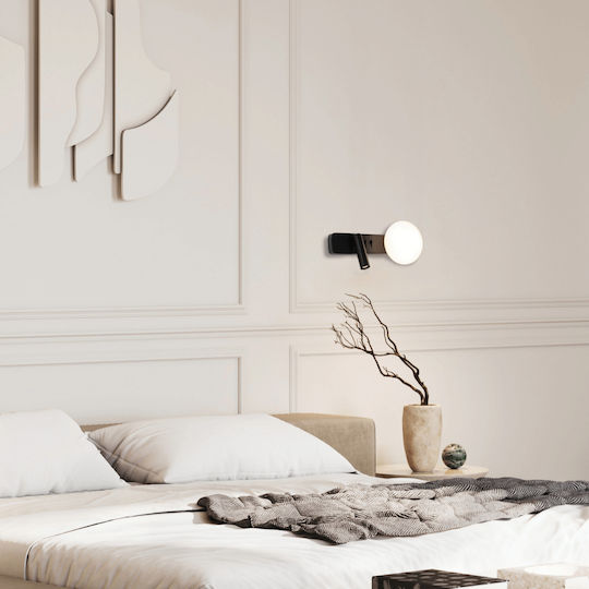 Zambelis Lights Lamp Wall with Integrated LED Black