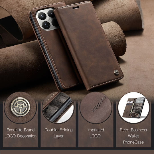 Caseme 013 Retro Book Δερμάτινο / Δερματίνης Καφέ (Xiaomi 15T Pro)