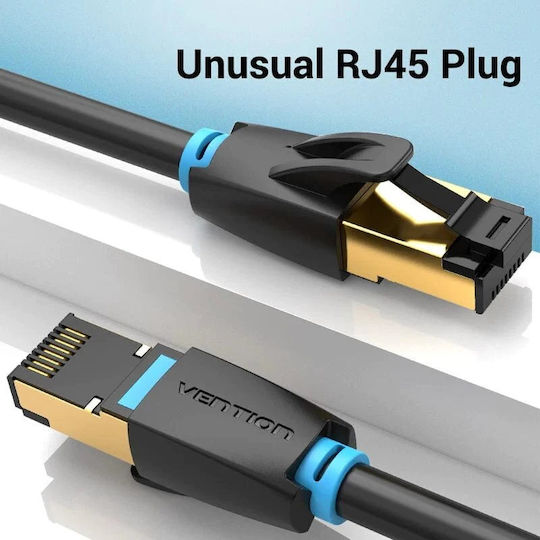 Vention Ikhbh Network Extension Cable From Rj-45 F To Rj-45 M Sstp Cat.8 2m Black