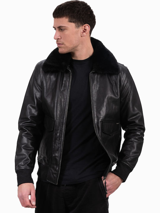 Juliet Buffalo Leather Jacket Black