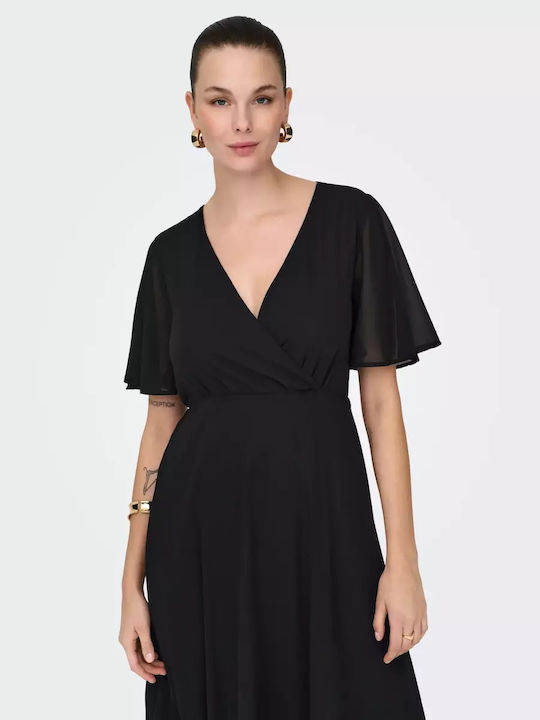 Life Summer Maxi Dress Wrap Black
