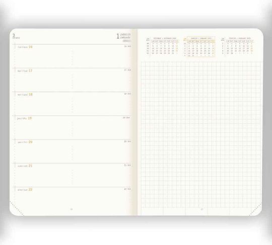 Rhodia Webplanner 2026 A5 Weekly Horizontal Rosewood