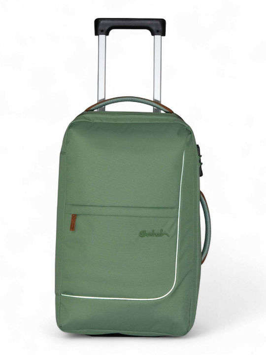 Satch Cabin Travel Suitcase Light Green with 4 Wheels