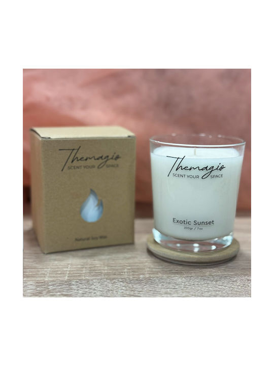 Themagio Lumânare Aromatică Din Soia În Borcan Cu Miros Apus De Soare Exotic 250gr
