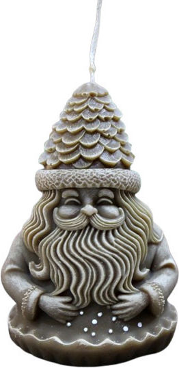 Gerakis The translated Liquid template in German language: Weihnachtskerzen & Kerzenständer Kerze Braun 11x7cm.
