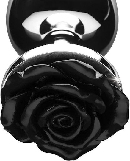 Smd Rose Butt Plug Anal Plug S 8cm Silver Black Rose