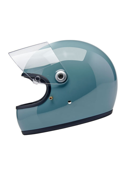 Biltwell Gringo S Agave Blue Gloss Cască Moto Față întreagă DOT / ECE 22.06