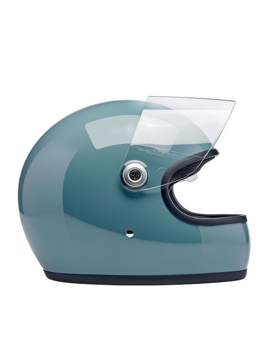 Biltwell Gringo S Agave Blue Gloss Cască Moto Față întreagă DOT / ECE 22.06