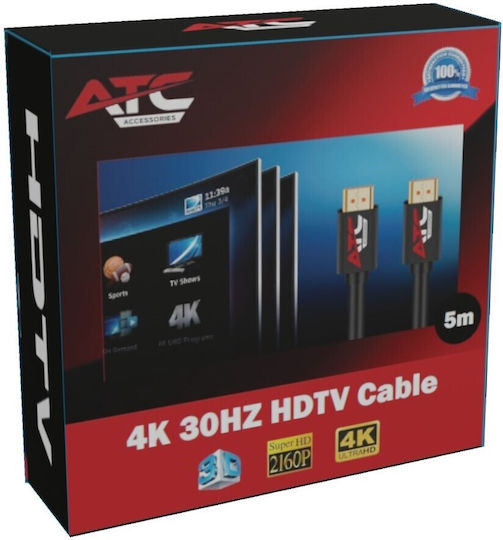 ATC HDMI 2.0 Cable HDMI male - HDMI male 5m 28pcs Blue