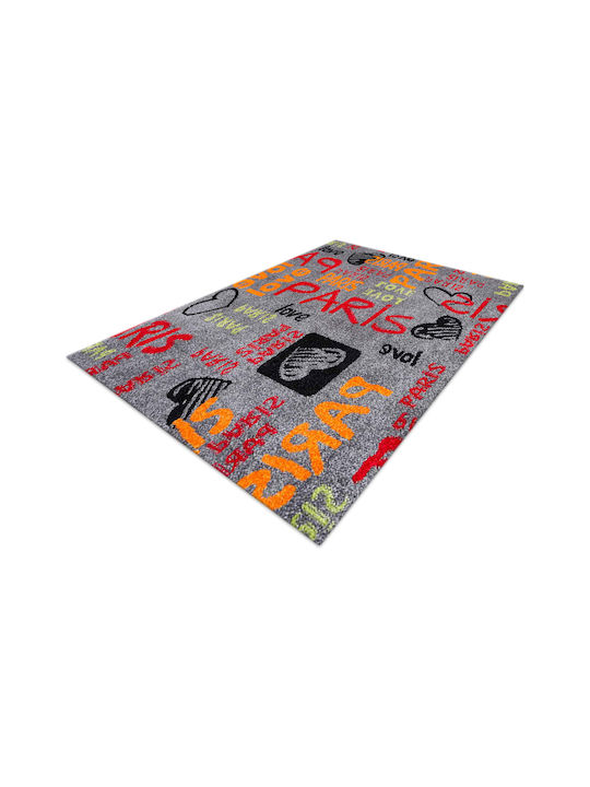 Decostar Kinder Teppich Gray Rund mit Durchmesser 200cm
