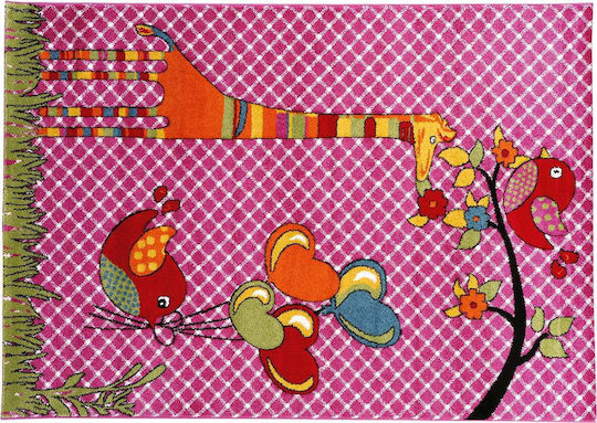 Madi Παιδικό Χαλί Ροζ 133x190cm