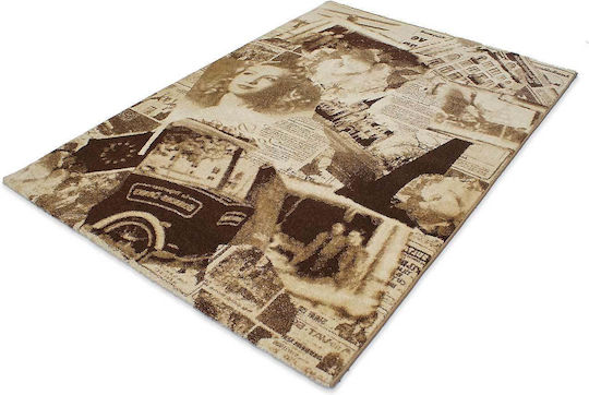 Balsan Urban Art Rug Rectangular Beige Brown