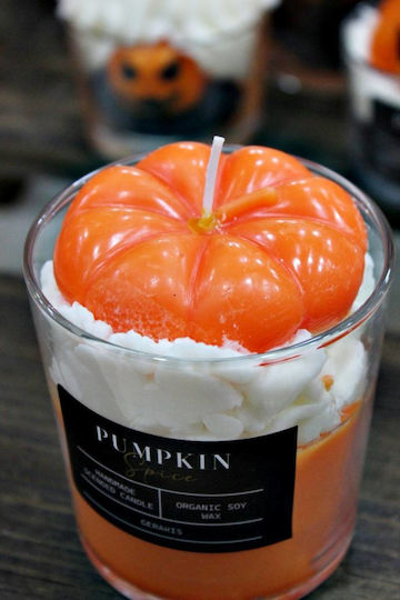 Aromatic Soy Candle Pumpkin Jar Big Φ8.5 X 8.9 Cm Pumpkin Spice