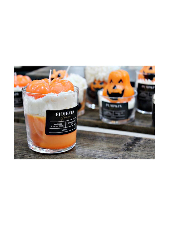 Aromatic Soy Candle Pumpkin Jar Big Φ8.5 X 8.9 Cm Pumpkin Spice