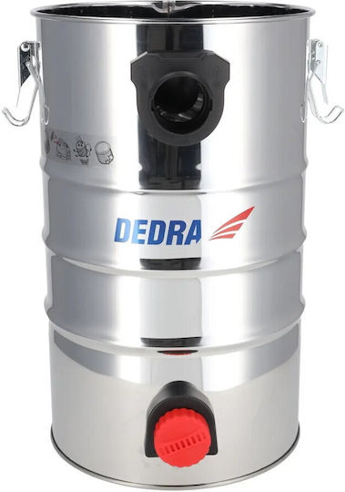 Dedra Staubsauger Flüssigkeiten / Feststoffe 1600W mit Edelstahl Behälter 30Es