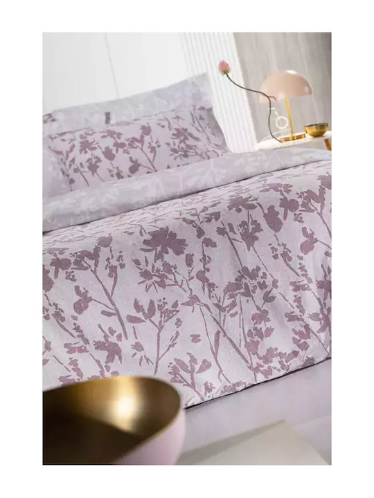 Guy Laroche Duvet Cover Set Cotton Single with Pillowcase 165x225 Romance Melanze