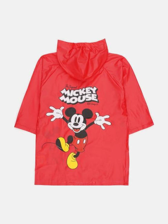 Mickey Водоустойчиво Детско Ежедневно Яке Червено