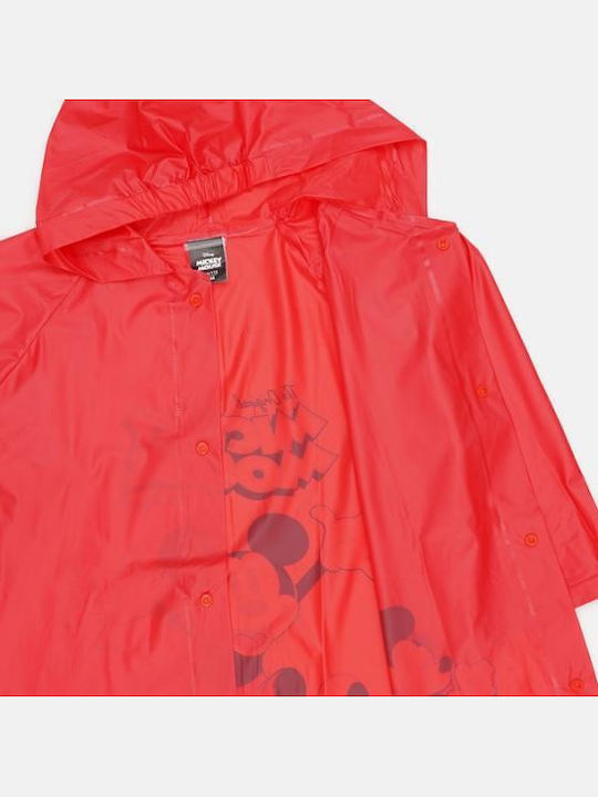Mickey Водоустойчиво Детско Ежедневно Яке Червено