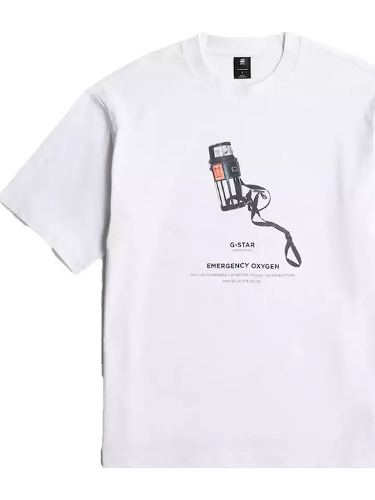 Archive Print Boxy R T-shirt White