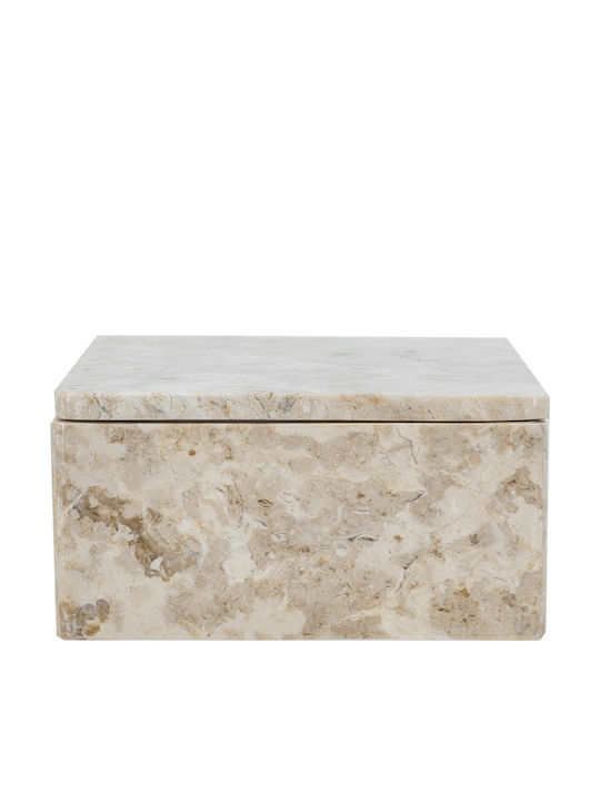 Artekko Μπιζουτιέρα Μπεζ 20x15x7cm