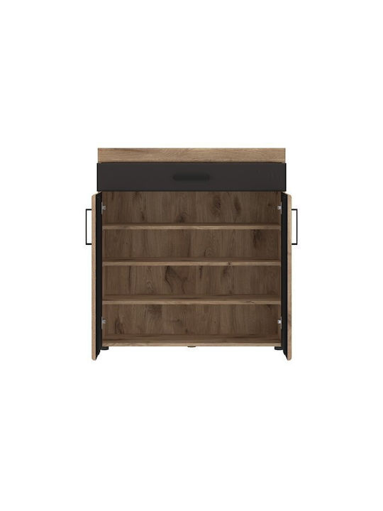 Μπουφές Tivodea 101 mit Schubladen Oak, Anthracite 38x38x93cm