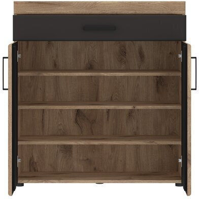 Μπουφές Tivodea 101 mit Schubladen Oak, Anthracite 38x38x93cm