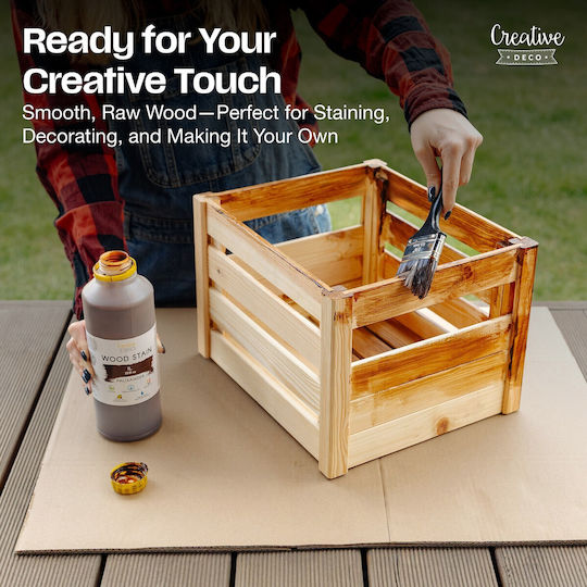 Creative Кошница за съхранение Бамбуков Зелен 34.5x29.5x23.5см 1бр
