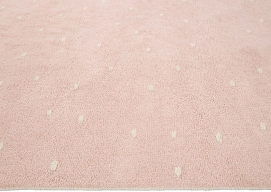 Bekas Carpets Joy Steps 1-iag-3586 Килим Правоъгълена Памук Розов