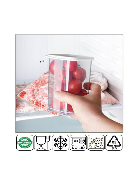Set 6 Bucăți Casete pentru Paste Zahăr Cereale cu Capac Plastic Transparent 1750ml 6 Bucăți