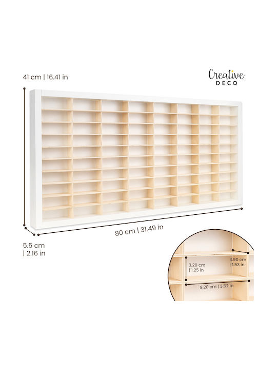Raft De Perete Alb Pentru Copii 80x41x5.5cm