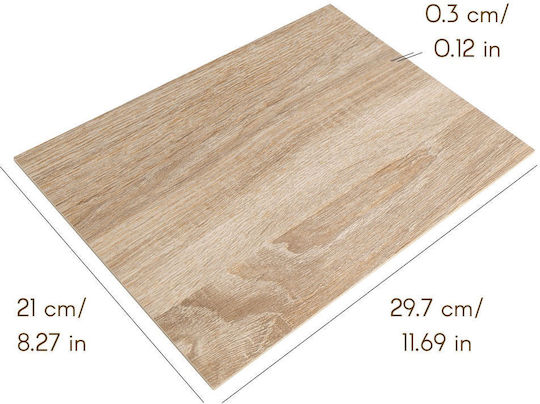Creative Deco 10 X A4 Oak MDF Board 300 X 210 X 3 Mm MDF Boards DIY Crafts Ideal Pyrography Laser Cutting Modeling Milling CNC Plotter Jigsaw