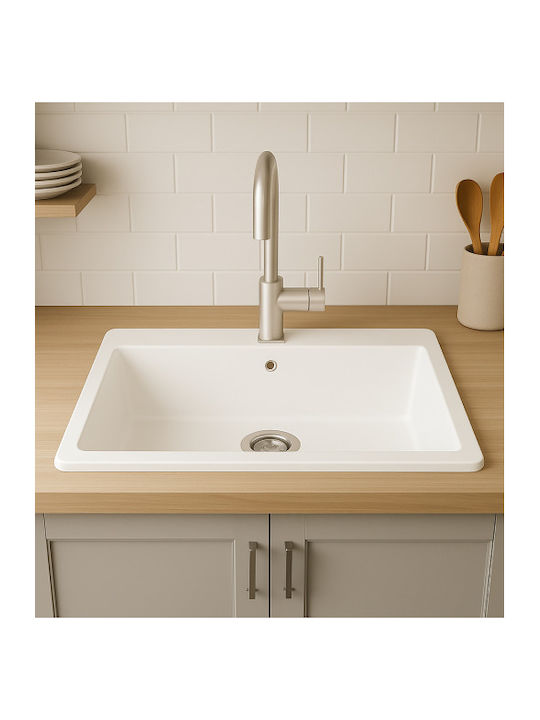 Unixton Drop-In Sink Synthetic Granite W78xD50cm Brown
