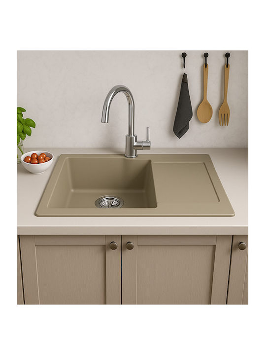 Unixton Drop-In Chiuvetă din Granit Sintetic L61xW50cm Maro