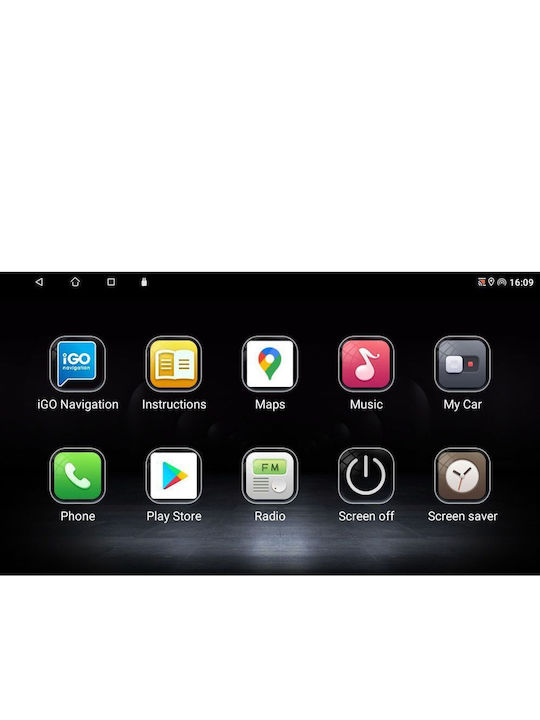 Lenovo Car Audio System for Fiat Toro 2017 (Bluetooth/USB/WiFi/GPS/Apple-Carplay/Android-Auto) with Touch Screen 9"
