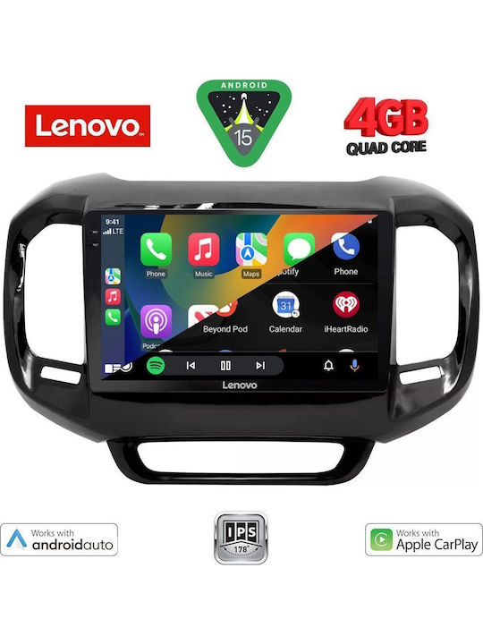 Lenovo Car Audio System for Fiat Toro 2017 (Bluetooth/USB/WiFi/GPS/Apple-Carplay/Android-Auto) with Touch Screen 9"