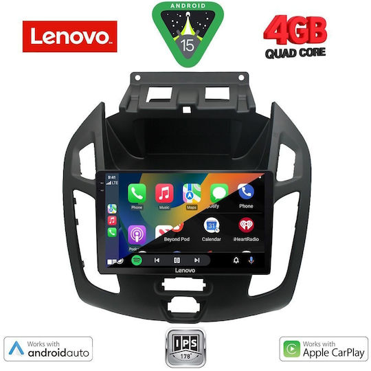 Lenovo Car Audio System for Ford Transit Connect 2013-2018 (Bluetooth/USB/WiFi/GPS/Apple-Carplay/Android-Auto) with Touch Screen 9"