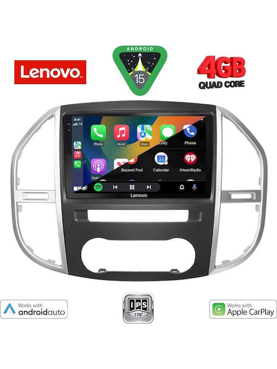 Lenovo Car Audio System for Mercedes-Benz Vito / Viano 2015 (Bluetooth/USB/WiFi/GPS/Apple-Carplay/Android-Auto) with Touch Screen 10"