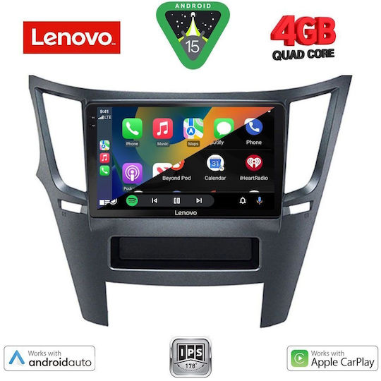 Lenovo Car Audio System for Subaru Legacy / Outback 2009-2014 (Bluetooth/USB/WiFi/GPS/Apple-Carplay/Android-Auto) with Touch Screen 9"