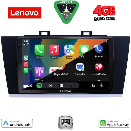 Lenovo Car Audio System for Subaru Legacy / Outback 2014-2019 (Bluetooth/USB/WiFi/GPS/Apple-Carplay/Android-Auto) with Touch Screen 9"