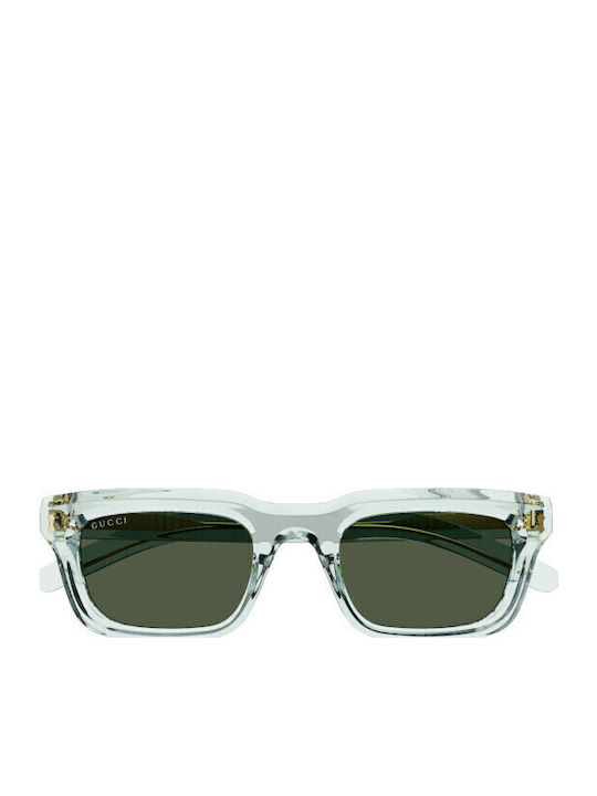Gucci Sunglasses Transparent with Acetate Frame & Green Lens Gucci Sunglasses Transparent with Acetate Frame & Green Lens