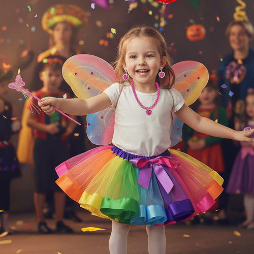 De carnaval Echipat Multicolor pentru Halloween 6buc