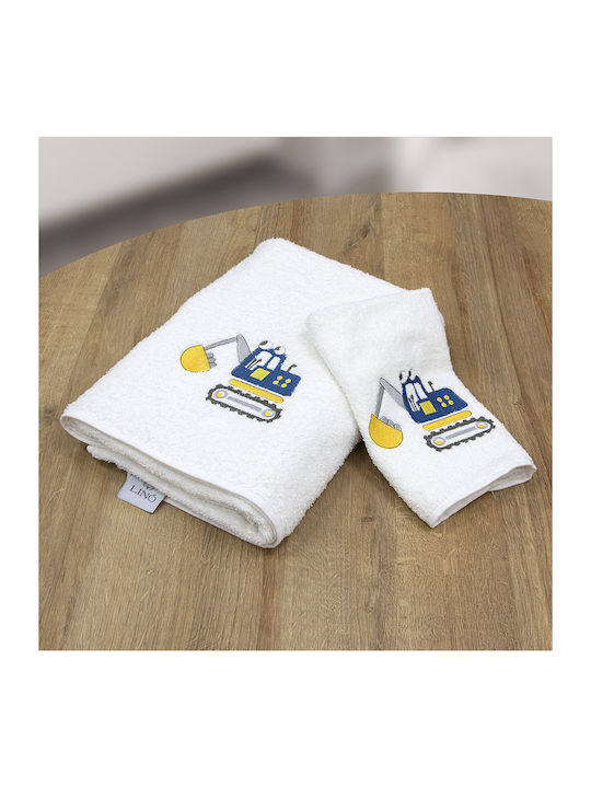 Lino Home Σετ Βρεφικές Πετσέτες 2τμχ Μπεζ Βάρους 450gr/m²