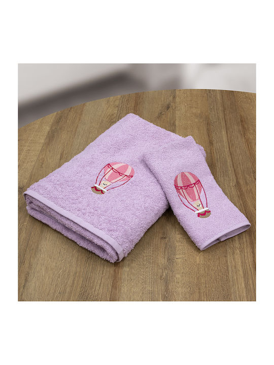 Lino Home Σετ Βρεφικές Πετσέτες 2τμχ Μπεζ Βάρους 450gr/m²