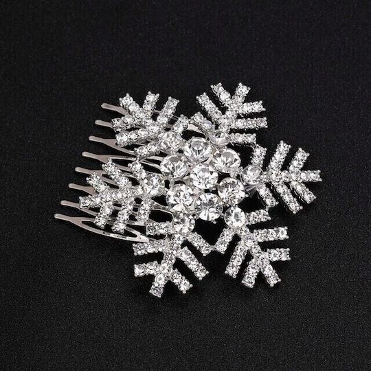 "snowflake" Уникална Гребенче Форма Снежинка Идеално За Булки През Зимата