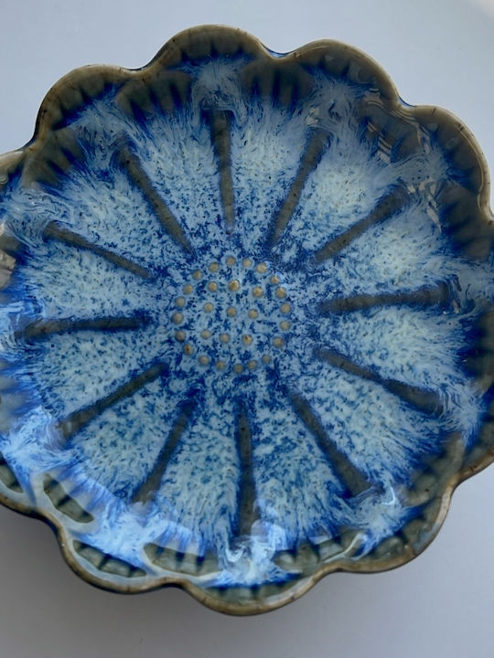 Ceramic Ring Dish Blue-Emerald Shades
